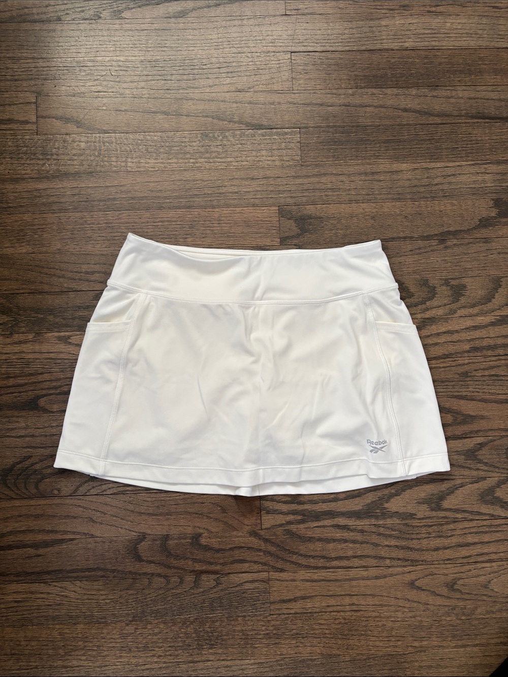 Reebok White Women's Athletic Skort with Built-In Shorts